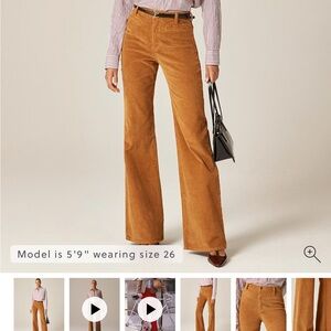 J. Crew Golden Corduroy Pants